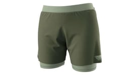 Short 2 en 1 dynafit alpine pro khaki femme