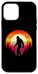 Coque pour iPhone 12 mini Bigfoot Sasquatch Amoureux des années 70 et 80 rétro pour homme et femme