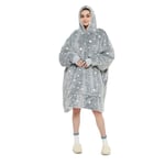 Filt hoodie Oversized - Stjärnor