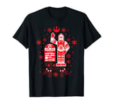 Star Wars R2-D2 and C-3PO Christmas Nordic Print Red T-Shirt