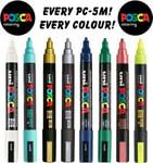 Uni Posca Paint Marker Art Pens | Pc-5m | Medium | 1.8 - 2.5mm | Multi Packs