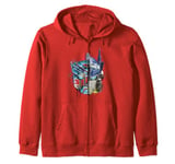 Transformers: Rise of the Beasts Split Face Optimus Art Zip Hoodie