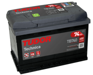 Startbatteri Tudor TB740 Technica 74 Ah