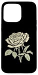 Coque pour iPhone 15 Pro Max Vintage Botanique Rose Fleur Fille Mignon Floral Plant Mom