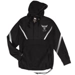 Mitchell & Ness Chicago Bulls Windy City Reflective Mens Anorak Jacket - Black Textile - Size X-Large