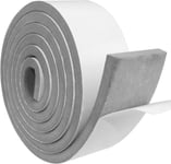 Joint Isolation pour Porte Fenêtre, Joint Adhésif en Mousse Caoutchouc, 50mm(l) x10mm(H) x2m(L), Résistant aux Intempéries, Anti-Collision, Isolation, Gris