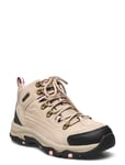 Womens Relaxed Fit Trego Alpine Trail - Waterproof Beige Skechers