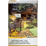 Coffret Attaque du Giganotosaurus 2 Dinosaures Combat Accessoires Jurassic World Set Animaux Prehistorique et 1 Carte Offerte