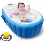 Baignoire Gonflable pour Bébé Baignoire Portable de Voyage pour Bébé, Bébé Bain Infantile avec Pompe à Air Bassin de Douche Pliable