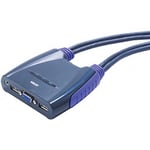 ATEN Aten CS64US Mini KVM 4 UC VGA/USB + Audio câbles intégrés