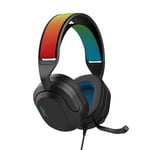 JLab Nightfall Over Ear Wired Gaming Headset - 3.5mm Jack Gaming Headset with Mi