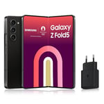 SAMSUNG Galaxy Z Fold5 Smartphone Android 5G avec Galaxy AI, 256 Go, Chargeur Secteur Rapide 25W Inclus [Exclusivité Amazon], Smartphone déverrouillé, Noir, Version FR