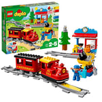 LEGO 10874 Duplo Ma Ville Le Train à Vapeur, avec Sons, Lumières, Rails et Télécommande, Jouet De Locomotive, Idée Cadeau Enfants 2 Ans et Plus