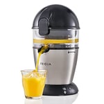 Automatic Citrus Juicer (One Button to Operate) No Spills, No Splashes, Easy Clean. Orange and Grapefruit Squeezer for Freshly Pressed Juice, Stainless Steel, 50 W, 400 milliliters, Fridja f900