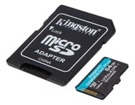 Kingston Canvas Go! 64GB microSDXC + SDXC UHS-I U3 V30 (Class 10) 170MB/s