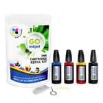 Canon Pixma MG2255 Ink Refill Kit Black and Colour CMYK 540 541