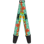 Buckle-Down GS-WSD005 Guitar Strap - Scooby Doo Group in THE MYSTERY MACHINE, 2" Wide & 29-54" Length