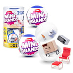 Mini Brands Home capsule by ZURU, Surprise Home with Collectible Minis, Blind Packaging, Home Themed Collectibles (2 Capsules)