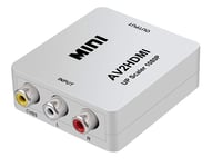 Composite + Phono (Scart) til HDMI Converter - Hvid