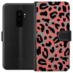 Samsung Galaxy S9+ Sort Lommebokdeksel Leopardskrud