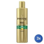 3x Pantene Miracle Shampooing 250 Ml. Lisses & Soyeux