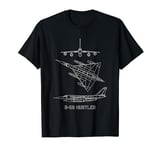 Convair B-58 Hustler American Jet Bomber Blueprints T-Shirt