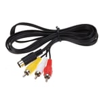 Câble Audio Et Vidéo 1.8m, 9 Broches, 3rca, Pour Sega Genesis 2 Et 3 Game, Adaptateur De Connexion A/V, Pour Manette De Jeu