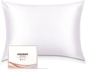 Adubor 100% Mulberry Silk Pillowcase Silk Pillow Cases for Hair and Skin with 23