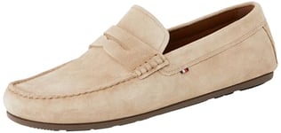 TOMMY HILFIGER Mocassins Homme en Daim, Beige (Beige/Brown), 44