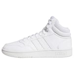 adidas Femme Hoops 3.0 Mid Classic Shoes FTWR White/Dash Grey, Fraction_42_and_2_Thirds EU