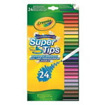 Crayola Washable Markers Pack of 24 Assorted Colours Supertips Felt Tip Pens