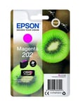 Original Epson 202 Kiwi Magenta Ink Cartridge XP-6100 XP-6105 T02F3 C13T02F34012