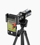 Apexel HD 20-40X zoomobjektiv, telefoto mobiltelefon zoomobjektiv med stativ