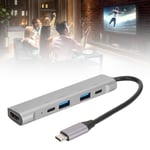 5‑In‑1 Type C To Hub 4K X 2K 30Hz Tv Projector Video Adapter Usb 3.0 Set