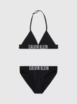 Calvin Klein Kids' Logo Triangle Bikini Set, Pvh Black