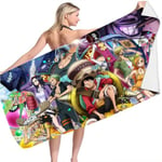 Anime One Piece Microfiber Badhandduk för badstrand för vuxna Herr Barn Pojke B 70*150cm