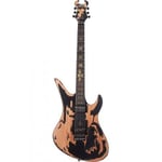 SYNYSTER GATES CUSTOM RELIC FLOYD-ROSE, MICRO SUSTAINIAC - DISTRESSED SATIN BLACK