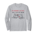 Laptops in Love: Online Couples Valentine Soulmates Women's Long Sleeve T-Shirt