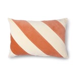 HKliving Kudde Randig 40x60 cm Peach-cream