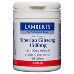 LAMBERTS Siberian Ginseng - 60 x 1500mg Tablets