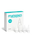 metapen 4 Pack Tips Compatible with Apple Pencil 2nd and 1st Generation - 1:1 Original Size (Super Durable), Replacement Apple Pencil Tips for iPad Pro/Mini/Air, High Sensitivity Pen Nibs (White)