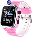 Montre Connectée Enfant-26 Jeux Éducatifs, Smartwatch Enfant Téléphone,Montre Intelligente Enfants Avec Sos Podomètre Caméra Réveil, Mp3 Musique Montres Cadeaux Pour Enfants 3-12 Ans