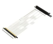 LINKUP - Ultra PCIe 4.0 X16 Câble Riser [Testé sur RTX4090 RX6950XT x570 Z690] Connecteur PCI Express Gen4 Inversé Blindé avec Prise à 270 Degrés (24cm) Compatible avec NZXT H1 sans vis┃Blanc