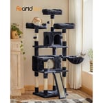 Feandrea - Arbre à Chat xxl, Tour de Jeux 168 cm, Gris Anthracite PCT019G01