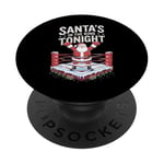 Christmas Boxing Santa's In The Ring Tonight PopSockets Adhesive PopGrip