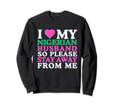 I Love My Husband I Heart My Husband Women Married Nigerian Sweatshirt