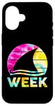 iPhone 16 2025 Week Retro Shark Fin Lover Sea Ocean Animal Summer Trip Case