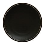 en Spain Jeu d'assiettes Plates, Grès 27.5x27.5x2.5 cm Marron