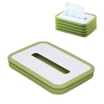 Facial Tissue Dispenser Box Folding Tissue Box Cover Silicone For Baby Stroller