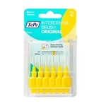 TePe Interdental Brushes, Original - Yellow- Size 0.70mm-  1 Pack of 6 Brushes